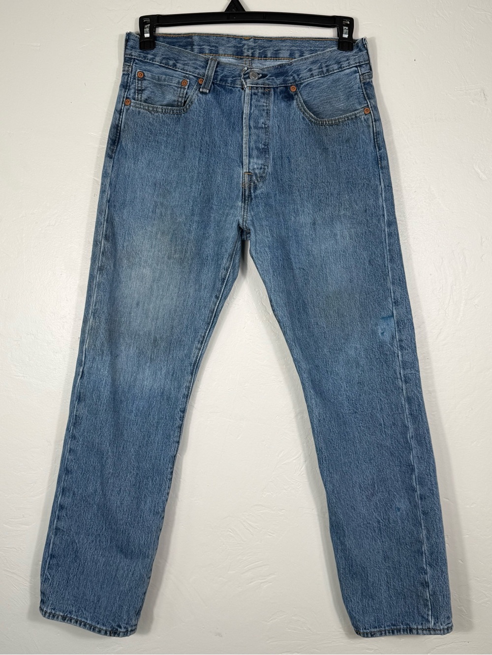 Levi’s 501 Original Fit 4 Button Front Fly Work Patina Medium Stone Wash W31 L30